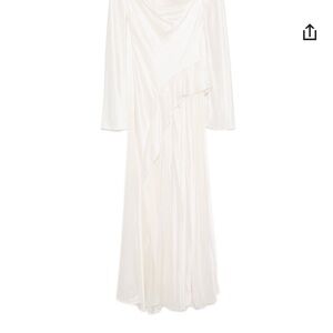 Acler White Cowl Neck Dress